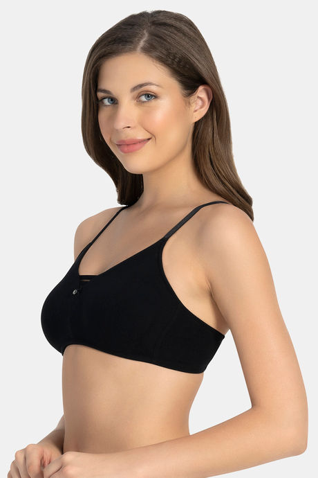 Amante All Day Pretty Lightly Lined Non Wired Full Coverage Super Support Bra - Black — image 2