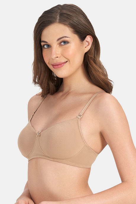 Amante All Day Comfort Double Layered Non Wired Full Coverage Super Support Bra - Sandalwood — image 2