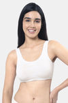 Amante Double Layered Non Wired Full Coverage Cami Bras Bra - White — thumbnail 1
