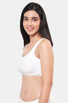 Amante Double Layered Non Wired Full Coverage Cami Bras Bra - White — thumbnail 3