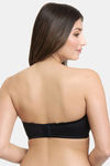 Amante Padded Wired Full Coverage Strapless Bra - Black — thumbnail 3