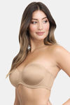 Amante Padded Wired Full Coverage Strapless Bra - Sandalwood — thumbnail 2