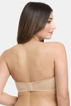 Amante Padded Wired Full Coverage Strapless Bra - Sandalwood — thumbnail 3