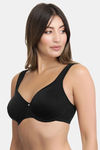 Amante Double Layered Wired Full Coverage Super Support Bra - Black — thumbnail 2