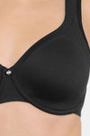 Amante Double Layered Wired Full Coverage Super Support Bra - Black — thumbnail 4