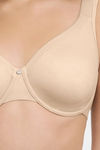 Amante Double Layered Wired Full Coverage Super Support Bra - Sandalwood — thumbnail 4