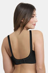 Amante Magic Support Single Layered Non Wired Full Coverage Lace Bra - Black — thumbnail 2