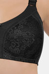 Amante Magic Support Single Layered Non Wired Full Coverage Lace Bra - Black — thumbnail 4