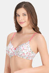Amante Smooth Charm Padded Non Wired Full Coverage T-Shirt Bra - Floral Whimsy Print — thumbnail 2