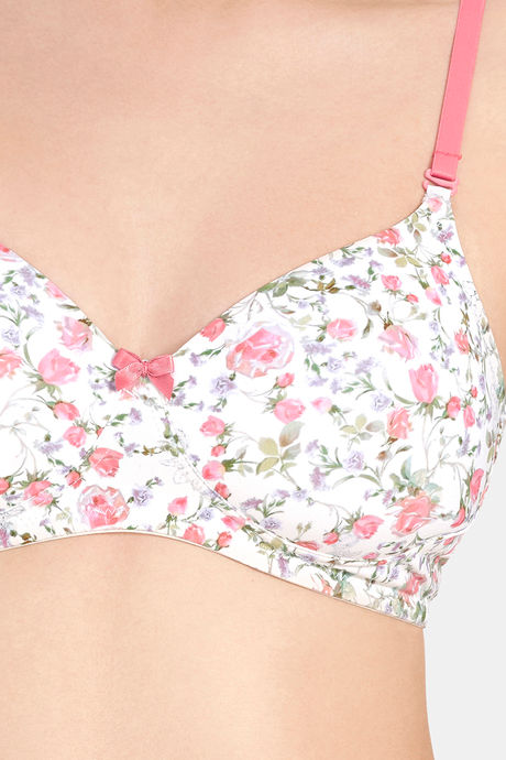 Amante Smooth Charm Padded Non Wired Full Coverage T-Shirt Bra - Floral Whimsy Print — image 4