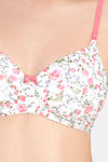 Amante Smooth Charm Padded Non Wired Full Coverage T-Shirt Bra - Floral Whimsy Print — thumbnail 4