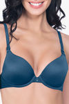 Amante Padded Wired Demi Coverage Push Up Bra - Bottle Green — thumbnail 4