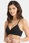 Amante Effortless Elegance Padded Non Wired Full Coverage T-Shirt Bra - Black — thumbnail 2