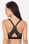 Amante Chic Lace Racerback Bralette - Black — thumbnail 3
