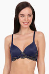 Amante Lace Legacy Padded Wired Full Coverage Lace Bra - Midnight — thumbnail 1