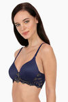 Amante Lace Legacy Padded Wired Full Coverage Lace Bra - Midnight — thumbnail 2