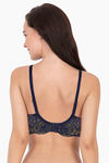 Amante Lace Legacy Padded Wired Full Coverage Lace Bra - Midnight — thumbnail 3