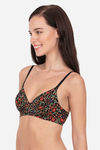 Amante Padded Non Wired Full Coverage T-Shirt Bra - Black — thumbnail 2