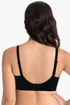 Amante Smooth Moves Padded Wired Full Coverage T-Shirt Bra - Black — thumbnail 3