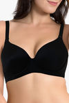 Amante Smooth Moves Padded Wired Full Coverage T-Shirt Bra - Black — thumbnail 4