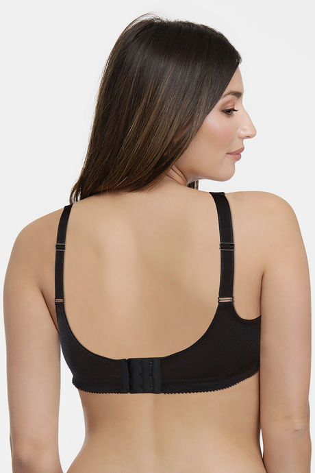 Amante Single Layered Non Wired Full Coverage Super Support Bra - Black — image 3