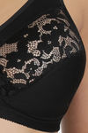 Amante Single Layered Non Wired Full Coverage Super Support Bra - Black — thumbnail 4