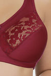 Amante Single Layered Non Wired Full Coverage Super Support Bra - Henna — thumbnail 4