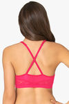 Amante Sheer Lush Single Layered Non Wired Full Coverage Lace Bra  - Bright Rose — thumbnail 4