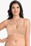 Amante Padded Wired Full Coverage T-Shirt Bra  - Sandalwood — thumbnail 1