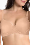 Amante Padded Wired Full Coverage T-Shirt Bra  - Sandalwood — thumbnail 4