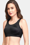 Amante Double Layered Non Wired Full Coverage Cami Bra - Black — thumbnail 3