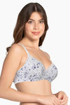 Amante Padded Non Wired Full Coverage T-Shirt Bra - Lilac Hint Pr — thumbnail 2