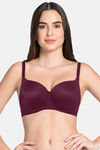Amante Padded Wired Full Coverage T-Shirt Bra - Purple Potion — thumbnail 1