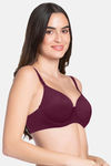 Amante Padded Wired Full Coverage T-Shirt Bra - Purple Potion — thumbnail 2