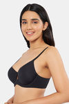 Amante Padded Wired Full Coverage T-Shirt Bra - Black — thumbnail 3