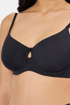 Amante Padded Wired Full Coverage T-Shirt Bra - Black — thumbnail 4