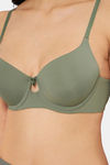 Amante Padded Wired Full Coverage T-Shirt Bra - Sage — thumbnail 4