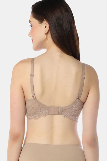 Amante Padded Non Wired Full Coverage Super Support Bra - Stucco — image 3