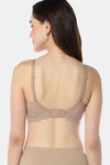 Amante Padded Non Wired Full Coverage Super Support Bra - Stucco — thumbnail 3