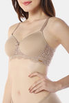 Amante Padded Non Wired Full Coverage Super Support Bra - Stucco — thumbnail 4