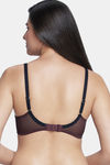 Amante Padded Wired Full Coverage Lace Bra - Fig — thumbnail 3