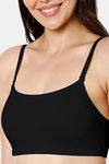 Amante Double Layered Non Wired Full Coverage Cami Bra - Black — thumbnail 3