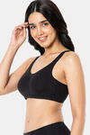 Amante Double Layered Non Wired Full Coverage Support Bra - Black — thumbnail 2