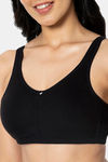 Amante Double Layered Non Wired Full Coverage Support Bra - Black — thumbnail 4
