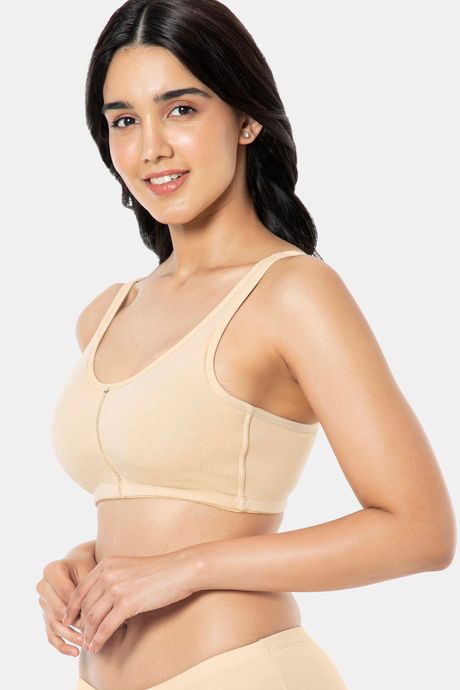 Amante Double Layered Non Wired Full Coverage Support Bra - Hazelnut — image 2