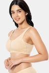Amante Double Layered Non Wired Full Coverage Support Bra - Hazelnut — thumbnail 2