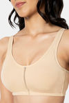 Amante Double Layered Non Wired Full Coverage Support Bra - Hazelnut — thumbnail 4