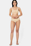 Amante Double Layered Non Wired Full Coverage Support Bra - Hazelnut — thumbnail 5