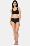 Amante Double Layered Non Wired Full Coverage Support Bra - Black — thumbnail 5
