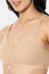 Amante Double Layered Non Wired Full Coverage Support Bra - Sandalwood — thumbnail 4